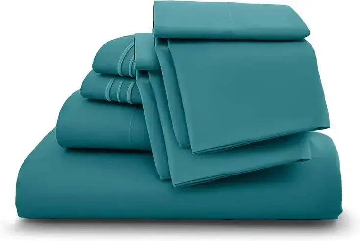 4-piece set plain bed sheets.webp