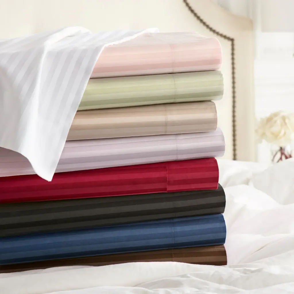 4-Piece Set Hotel Collection Plain Bed Sheets