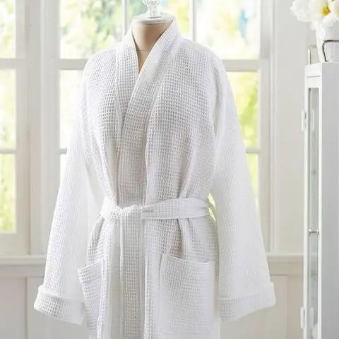 Waffle-Print Bathrobes