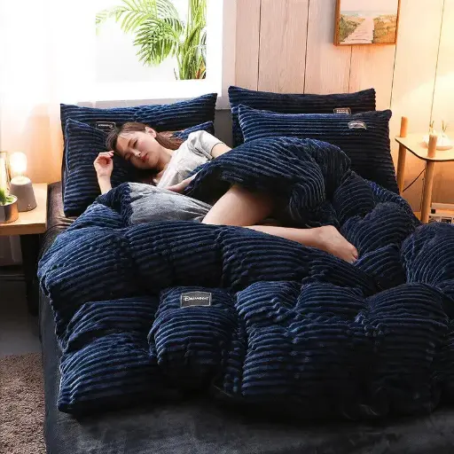 4-Piece Velvet Duvet Sets